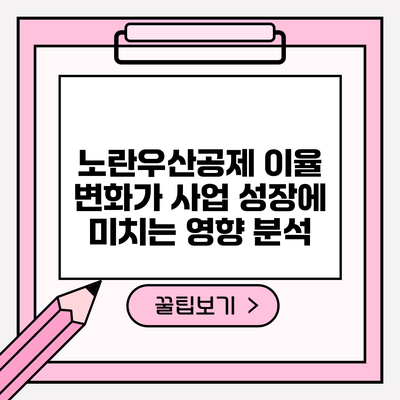 노란우산공제 이율 변화가 사업 성장에 미치는 영향 분석