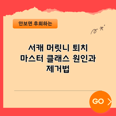 서캐 머릿니 퇴치 마스터 클래스: 원인과 제거법