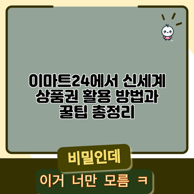 이마트24에서 신세계 상품권 활용 방법과 꿀팁 총정리