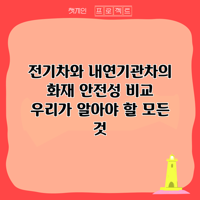 전기차와 내연기관차의 화재 안전성 비교: 우리가 알아야 할 모든 것